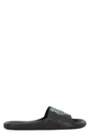 Kenzo Boke Flower Logo-embossed Slides In Black