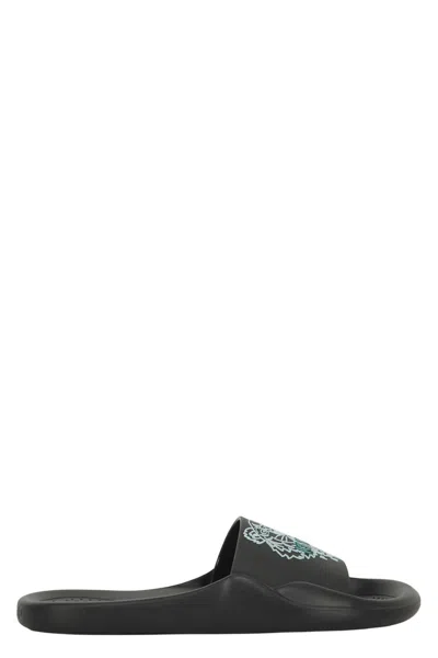 KENZO LOGO DETAIL RUBBER SLIDES