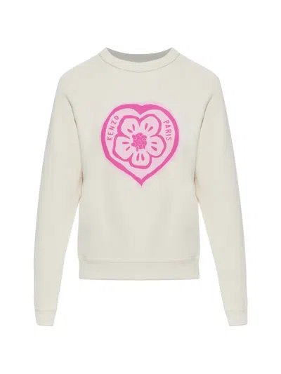 Kenzo Logo-detail Sweatshirt In Neutral