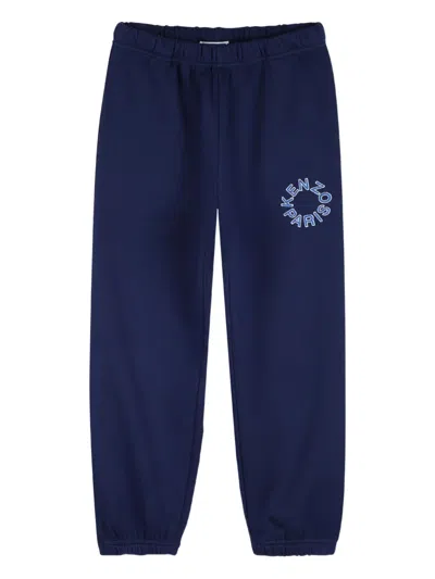 Kenzo Kids' Logo-detail Track Pants In Blue
