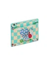 Kenzo Leather Cardholder In Blue