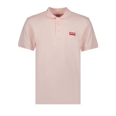 Kenzo Logo Detailed Polo Shirt In Pink