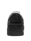 Kenzo Logo-embossed Backpack In Black