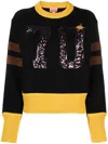 Kenzo Logo-embroidered Crew-neck Jumper In Black