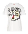 Kenzo Logo Embroidered Crewneck T-shirt In White