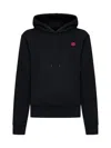 Kenzo Hooded Sweatshirt With Bo In Black