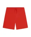 Kenzo Logo-embroidered Drawstring Shorts In Red