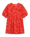Kenzo Logo-embroidered Floral-print Dress In Red