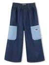 Kenzo Elastic Waist Jeans In Blue