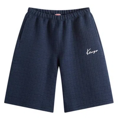 Kenzo Logo Embroidered Oversized Shorts In Multi