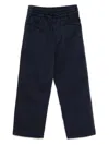 Kenzo Logo-embroidered Pants In Blue
