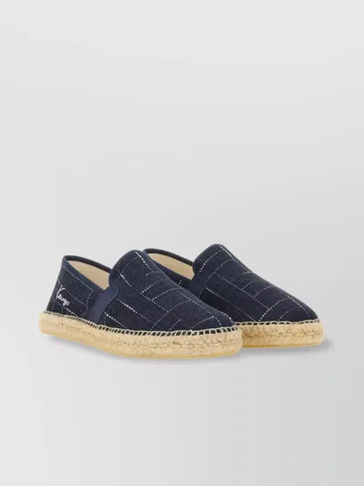 Kenzo Logo Embroidered Round Toe Espadrilles
