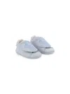 Kenzo Logo-embroidered Slippers In Blue
