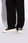 Kenzo Logo-embroidered Sneakers In Black