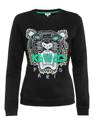 Pre-owned Kenzo Logo-embroidered Sweatshirt