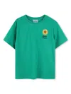 Kenzo Logo-embroidered T-shirt In Green