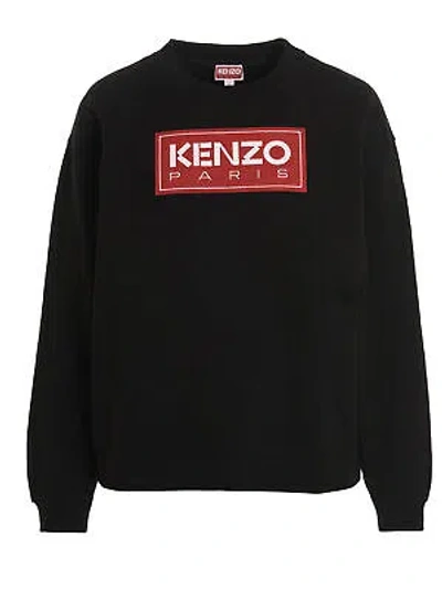 Pre-owned Kenzo Logo Embroidery Sweatshirt In Nero
