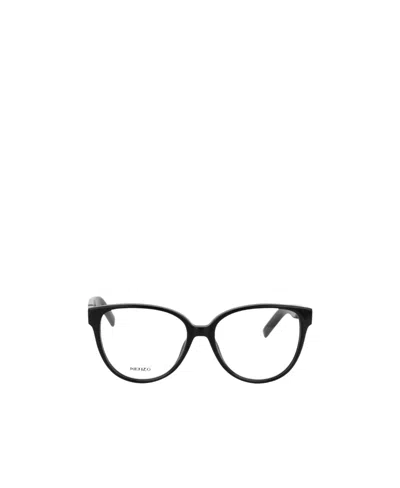 Kenzo Logo Glasses In Black