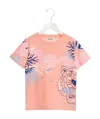 Kenzo Logo Graphic Print T-shirt In Pink