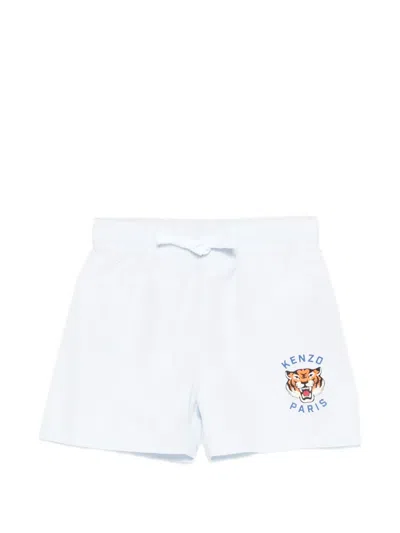 Kenzo Babies' Logo Graphic Swim Shorts In White