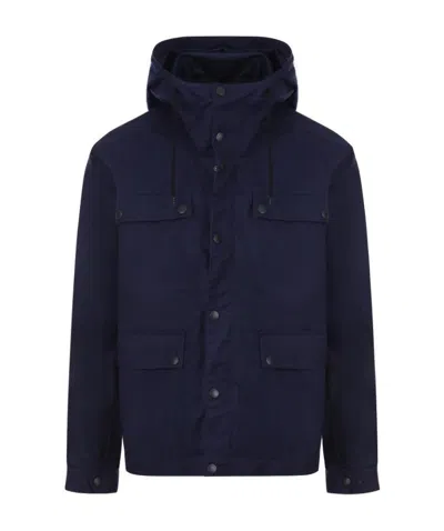 Kenzo Logo Hat Casual Jacket In Blue