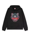 Kenzo Logo Hooded Sweater In Black
