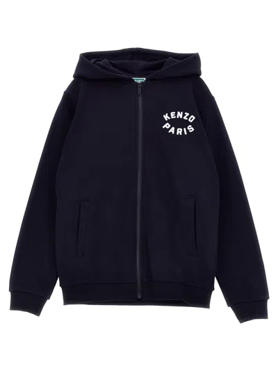 Kenzo Kids' Logo Hoodie In Black