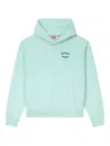 Kenzo Logo Hoodie In Green