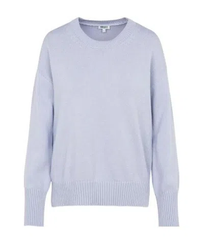 Kenzo Logo Jacquard Pullover In White