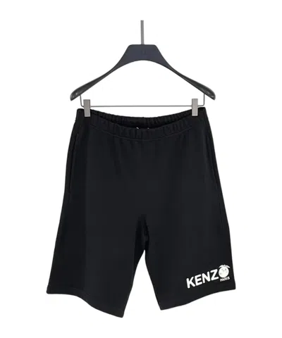 Kenzo Logo Logo Shorts In Black