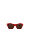 Kenzo Logo Logo Sunglasses In Red