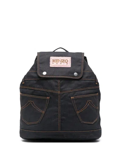 KENZO KENZO LOGO-PATCH BACKPACK
