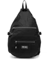 Kenzo Adjustable Strap Buckle Front Zip Pockets In Black