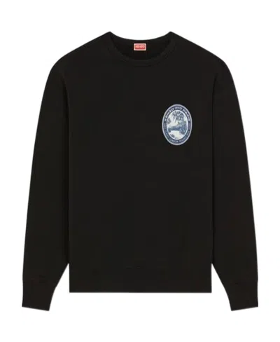 Kenzo Print Sweatshirt In Black