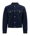 Kenzo Logo-patch Denim Trucker Jacket In Black