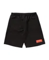 Kenzo Logo-patch Detail Bermuda Shorts In Black