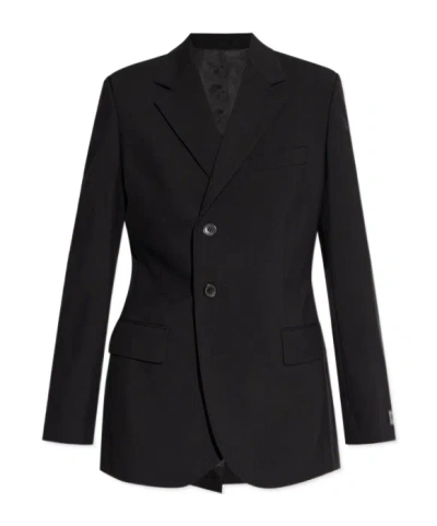 Kenzo Logo Patch Jacket In Black