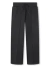 Kenzo Logo Patch Jogging Trousers In Grey
