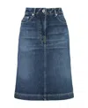 Kenzo Woman Denim Skirt Blue Size 25 Cotton In Blue