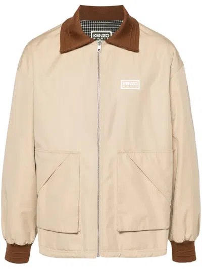 KENZO LOGO-PATCH REVERSIBLE JACKET