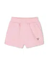 Kenzo Logo-patch Shorts In Pink