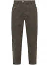 Kenzo Brown Tapered Trousers In Brown