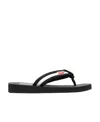 Kenzo Slide Sandal With Logo In Black