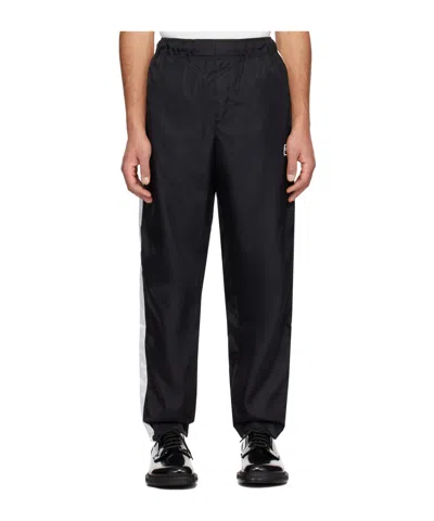 Kenzo Logo Patch Sweatpants In Black