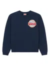 Kenzo Logo-patch Sweatshirt In Blue