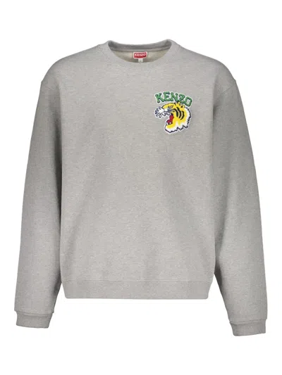 KENZO LOGO-PATCH SWEATSHIRT