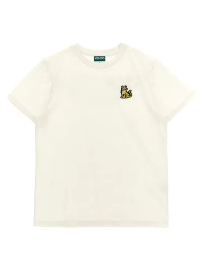 Kenzo Kids' Logo Patch T-shirt In White