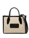 Kenzo Logo-patch Tote Bag In Black