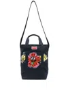 Kenzo Logo-patch Tote Bag In Blau