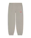 Kenzo Logo-patch Trousers In Gray